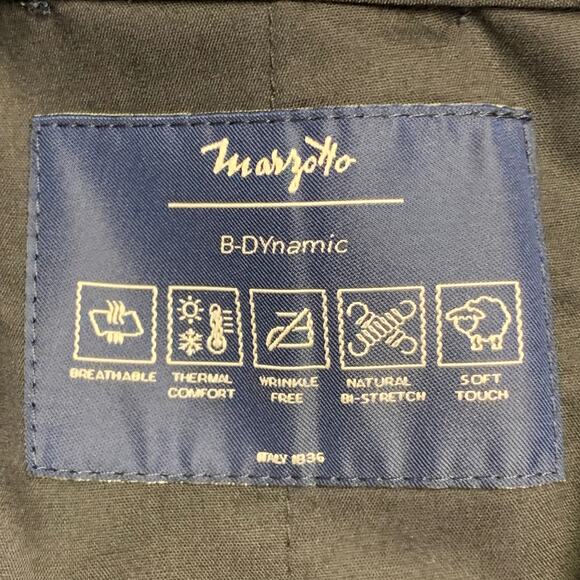 SYSTEM Size 34 Black Wool Flat Front Tapered Zip Fly Dress Pants - Picture 5 of 7